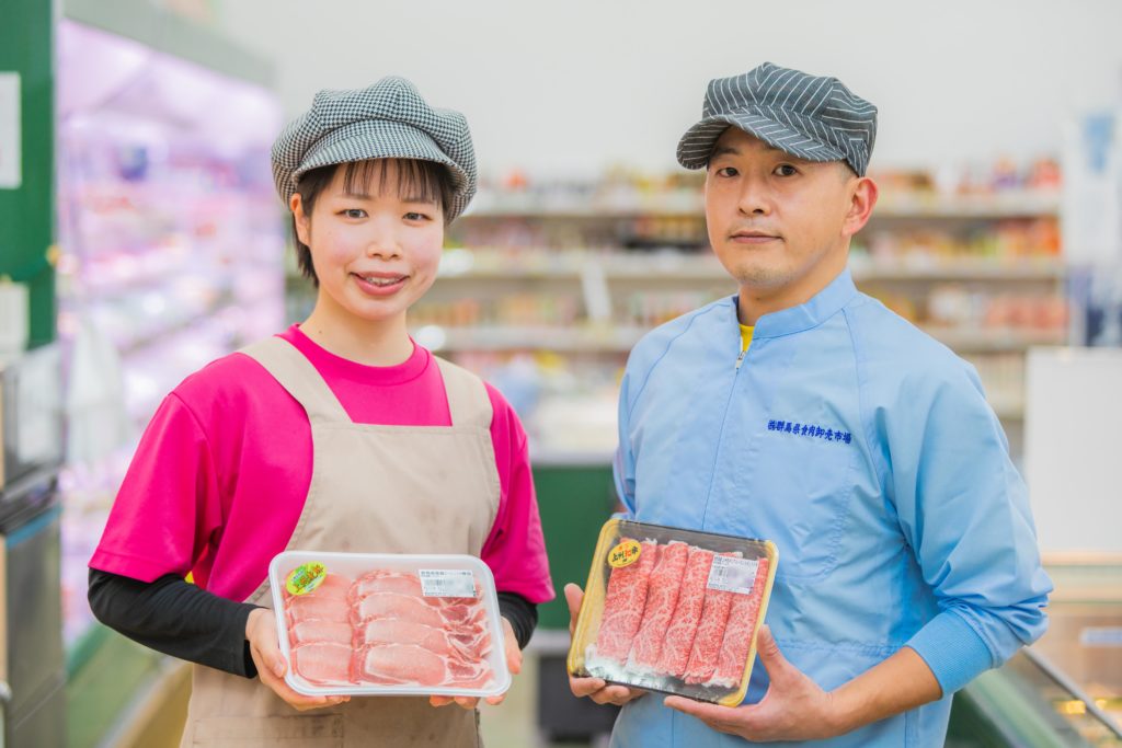 群馬県食肉卸売市場のスタッフ